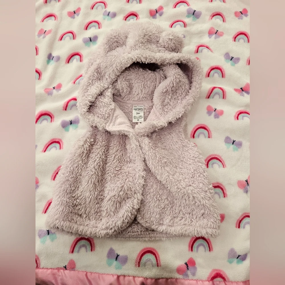 Cream Knit Baby Cardigan with Hood - Picture 2 of 3